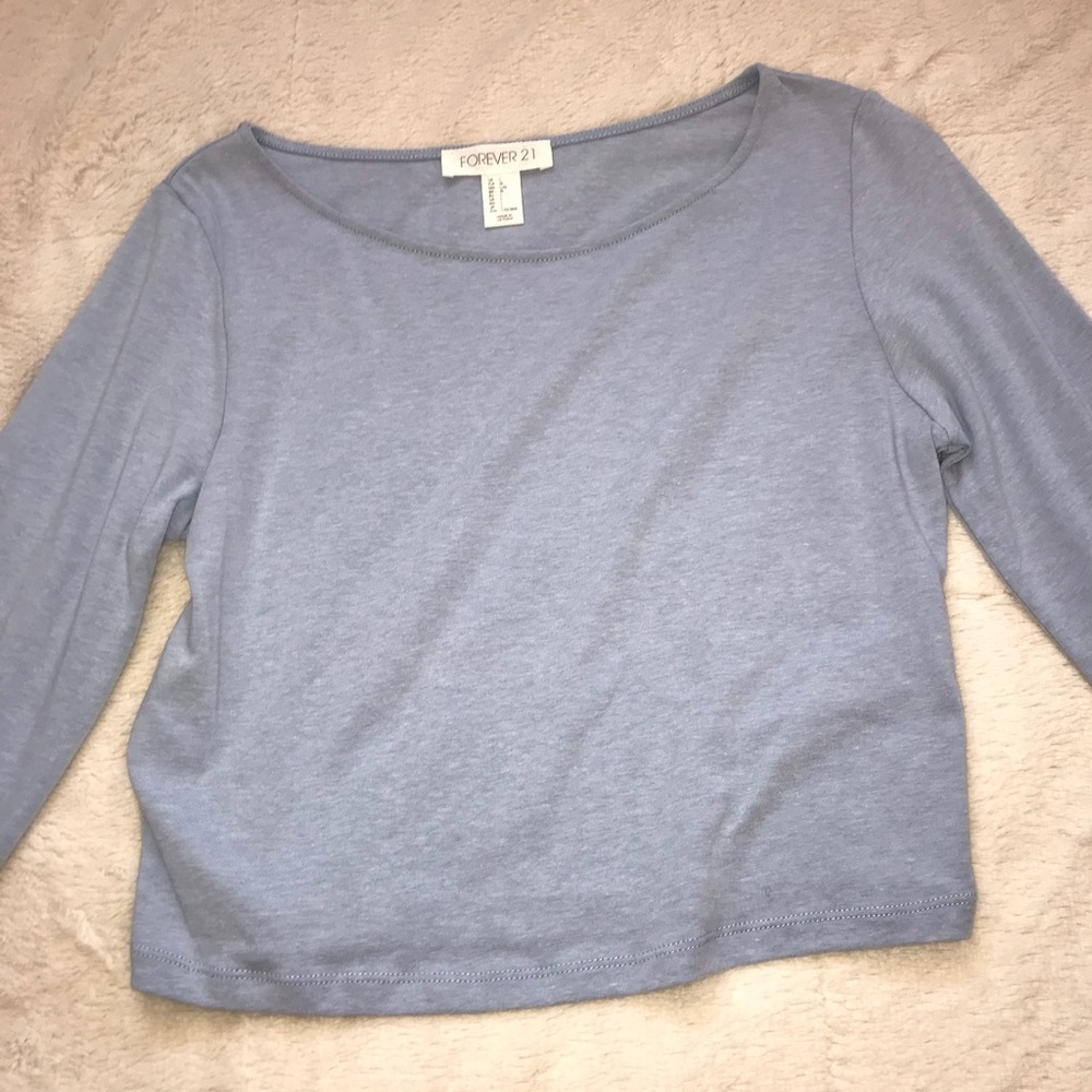 Long sleeve crop top